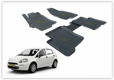 PASPAS 3D X-MAT HAVUZLU FIAT GRANDE PUNTO 06=> (SİYAH)