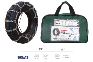 Patinaj Zinciri Binek Ve Hafif Tic.Araç Serme 13-14 Jant(590X13)(Zincir Ebatları İçin Resime Bakınız