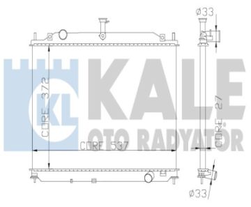 Su Radyatörü M/T 370X528X26 Accent Era 1,5 Dızel