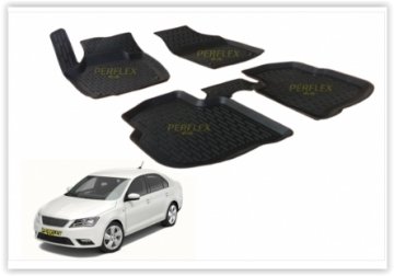 PASPAS 3D X-MAT HAVUZLU SEAT TOLEDO 13=> (SİYAH)