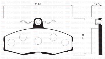 ÖN BALATA FAVORIT 1.3 (88-97) FORD SIERRA 1.3 1.6 2.0 (86-93) (GDB473)