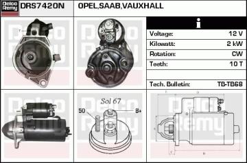 (X) Marş Motoru 12V 2Kw 10 Diş Astra G-Vectra B-Vectra C-Zafıra A-Omega B 2.0 Dı-Dtı-2.2Dtı