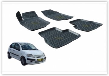 PASPAS 3D X-MAT HAVUZLU CITROEN C3 (02-10) (SİYAH)