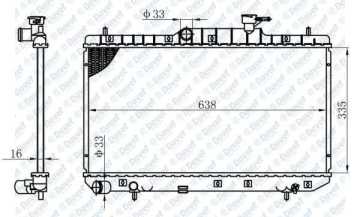 Motor Su Radyatoru Accent Admıre 1,6 Manuel Vıtes 2003 2006 335×638×16