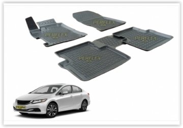 PASPAS 3D X-MAT HAVUZLU HONDA CIVIC (12-16) (SİYAH)