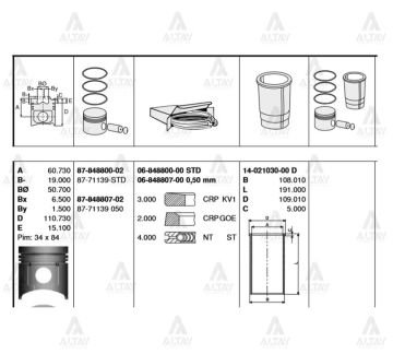PİSTON SEGMANLI HD-72 STD