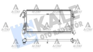 RADYATÖR SU GOLF7 / A3 / LEON 13=> CJZA-CJZB-CLHB-CRKB-CRKA 1.2 TSI-1.6 TDI MEKANİK