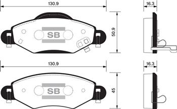 ÖN BALATA YARIS 1.0 99=> 1.4 D4D 01=> 1.3-1.5 VVTI TS 01=> (GDB3324)