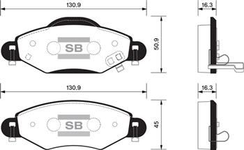 ÖN BALATA YARIS 1.0 99=> 1.4 D4D 01=> 1.3-1.5 VVTI TS 01=> (GDB3324)
