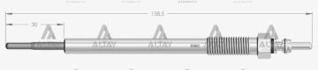 KIZDIRMA BUJİSİ (ISITMA) MAZDA 3 2.2 D / MAZDA 6 2.2 D / MAZDA CX-5 2.2 D 7V