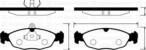 ÖN BALATA ASTRA F-CORSA A B -VECTRA A-TIGRA-(94-00) COMBO 1.4-1.6i-1.7 D (92-00) (GDB1040)