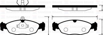 ÖN BALATA ASTRA F-CORSA A B -VECTRA A-TIGRA-(94-00) COMBO 1.4-1.6i-1.7 D (92-00) (GDB1040)