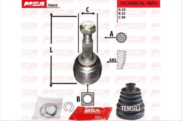 AKS KAFA DIS-(NISSAN: NOTE 07>13 ''1.5 DCI DIZEL'' ) (23×23×49)  (41-24200201 )