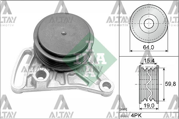 RULMAN V KAYIŞ GERGİ PASSAT / A4 / A6 97-04 ADP-AEB-ADR-AWT-AFN-AVG-AVF 1.6-1.8-1.9 TDİ KÜTÜKLÜ