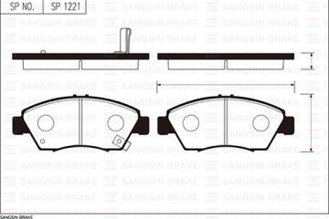 ÖN BALATA CIVIC 1.4-1.5-1.6IE-1.7-2.0 (91-05) (GDB1183-GDB3375) 45022S04V11-45022S04V12-45022S5AJ00
