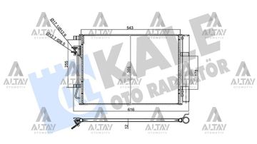 RADYATÖR KLİMA I-20 12-15 BENZİNLİ 12 MM