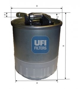YAKIT FILTRESI MERCEDES OM642 W204 C219 W164 W463 VITO W639 SPRINTER 906