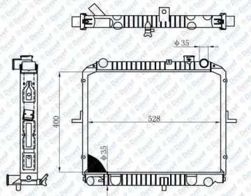 Motor Su Radyatoru Kıa Bongo K2700 97> (400×528×32)