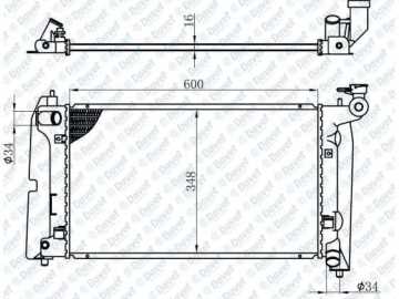 Motor Su Radyatoru Brazıng Corolla 1.4-1.6 Vvtı 600X348X16 Manuel Sanzuman