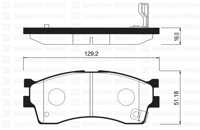 ÖN BALATA KIA RIO 1.3-1.5 02=> CLARUS 1.8İ 16V-2.0İ 16V 96=> (GDB3285-GDB3245)