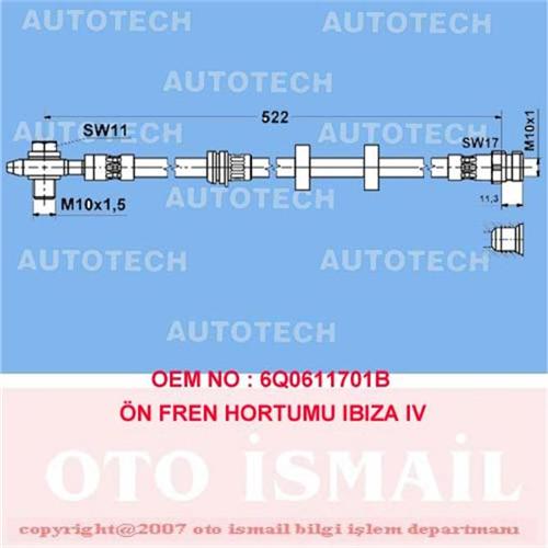 ÖN FREN HORTUMU IBIZA IV