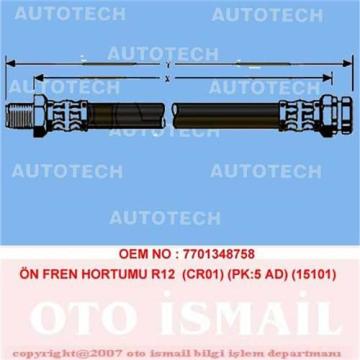 ÖN FREN HORTUMU R12 (CR01) (PK:5 AD) (15101)