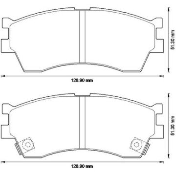 ÖN BALATA KIA RIO 1.3-1.5 (02=>2.05) CLARUS 1.8İ 16V-2.0İ 16V 96=>