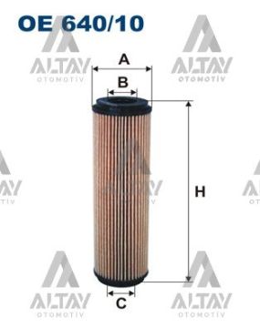 YAĞ FİLTRESİ W204 / W212 C SERİ E SERİ 04-11 M266-OM 640
