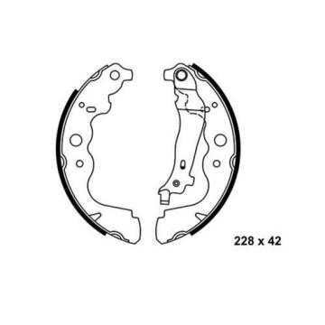 Arka Pabuç Balata Kng 08=>Captur 13=> Clıo 13=> Duster 10=>Dokker 12=>Lodgy Sandero (12=> 228X42Mm
