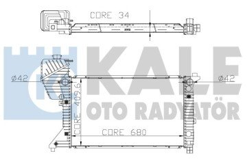Su Radyatoru Mb Sprınter 211 / 213 / 216 / 311 / 313 / 316 / 411 / 413 / 416 Cdı 00-06 Ac Al/Pl/Brz