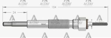 KIZDIRMA BUJİSİ (ISITMA) LAND CRUISER 3.0 TD / LAND CRUISER PRADO 3.0 D-4D / PICNIC 2.2 D / 4 RUNNER 3.0 TD 11V