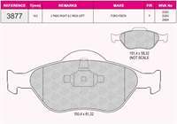 ON FREN BALATASI FIESTA IV / V 95>08 FUSION 02>12 KA 1,6 03>08 MAZDA 121 III 03> ABSLI