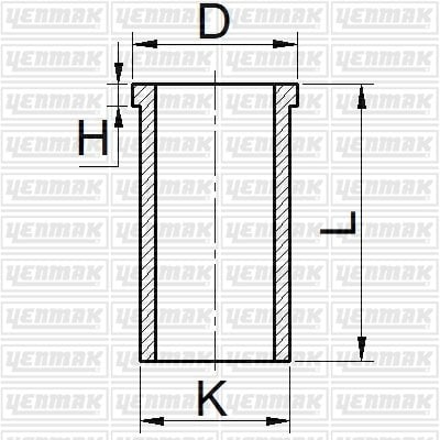 (x) MOTOR GÖMLEĞİ P206 -307 1.4 HDI-FUSION 1.4 TDCI DW4 (73.70 ÇAP) 050