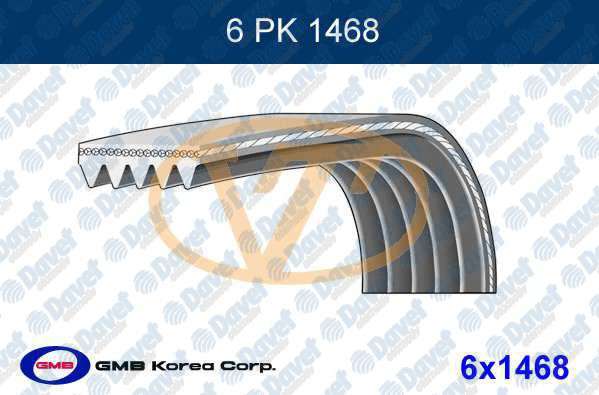 V KAYISI 6PK1468 DUCATO 2.0 JTD 02> PARTNER BOXER BERLINGO JUMPER 2,0 2,2 HDI KLIMASIZ