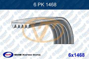 V KAYISI 6PK1468 DUCATO 2.0 JTD 02> PARTNER BOXER BERLINGO JUMPER 2,0 2,2 HDI KLIMASIZ