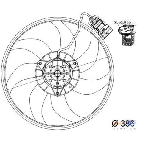 (X)(8EW351039-711) FAN MOTORU CORSA C 03>TIGRA 04> 1.3CDTI-1.7CDTI (AC)