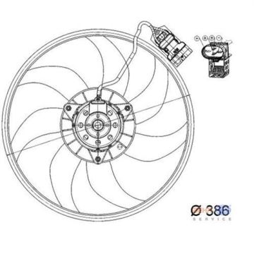 (X)(8EW351039-711) FAN MOTORU CORSA C 03>TIGRA 04> 1.3CDTI-1.7CDTI (AC)