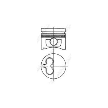 (X) Motor Piston+Segman Std Mgn-Kng 1.9 Dzl. F8Q 80.00 Mm.