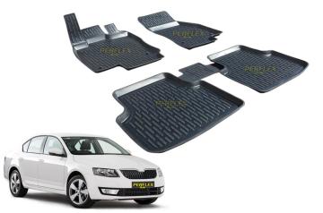 Paspas 3D X-Mat Havuzlu Skoda Octavıa 13=> (Bej)