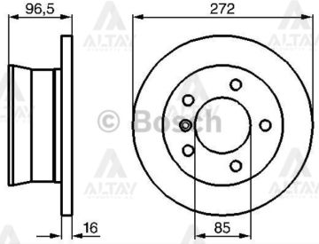 FREN DİSKİ LT35  97-06 / SPRINTER 97-06 / 2.5TDI ANJ-AVR ARKA DÜZ 272-5