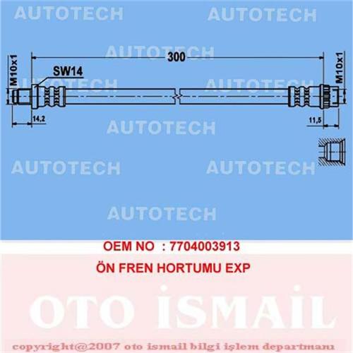 ÖN FREN HORTUMU EXP (85-98)-LOGAN 04=> SANDERO 08=>