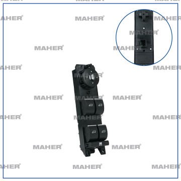 DÜĞME CAM AÇMA FOCUS / C-MAX 14=> (DÖRTLÜ) AYNA AYAR DÜĞMELİ ÇERÇEVESİZ SOL