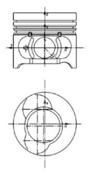 (x) MOTOR PİSTON+SEGMAN CLIO-KNG 1.5 DCI 76.00mm. STD 25PİM