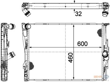 MOTOR SU RADYATORU MEKANIK SANZ. PREMIUM LINE BMW E81 E82 E87 E88 E90 E91 E92 E93 X1 E84 Z4 E89