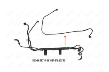 YAKIT BORUSU BRAKET HARİÇ EURO 5 DOBLO 1.3 D Multijet 10=>