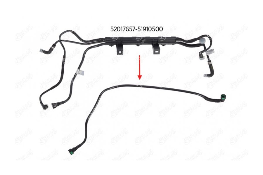 YAKIT BORUSU BRAKET HARİÇ EURO 5 DOBLO 1.3 D Multijet 13=>
