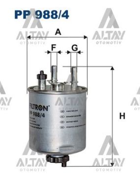 YAKIT FİLTRESİ ( MAZOT) KANGO II / LAGUNA III / LATITUDE 10=> 1.5 DCİ-2.0 DCİ AÇIK TİP