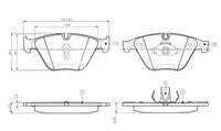 BALATA FREN ON-(BMW : 5 SERISI ''F07-F10-F11-F12-F13'' 2009>2016)''WVA 24688''