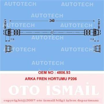 ARKA FREN HORTUMU P206