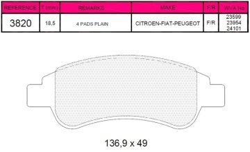 Arka Balata Ducato-Jumper-Boxer 2.0D-2.3D-3.0D-Hdi 07=> (Çift Fişli)